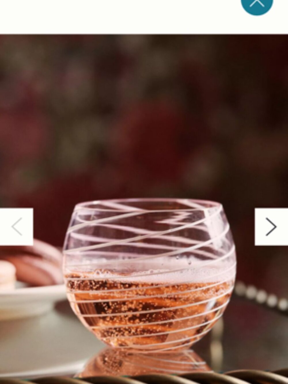 Arabesque Stemless Wine Glass-Set of 2